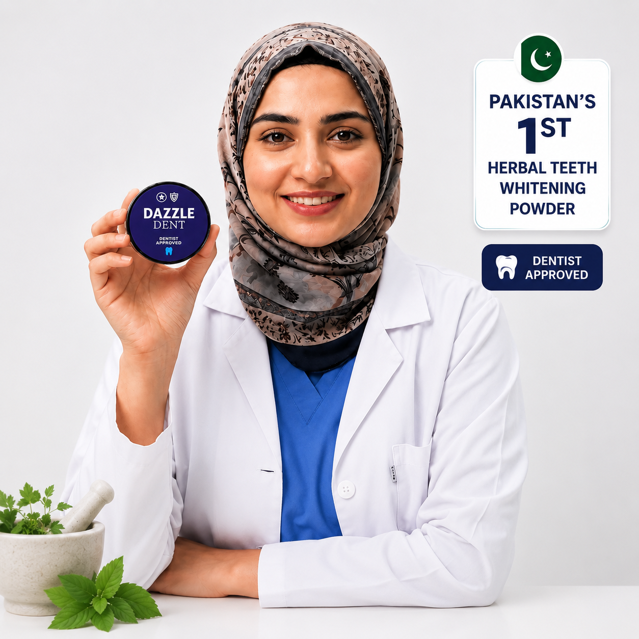 Dazzle Dent Teeth Whitening Powder-100% Herbal☑️