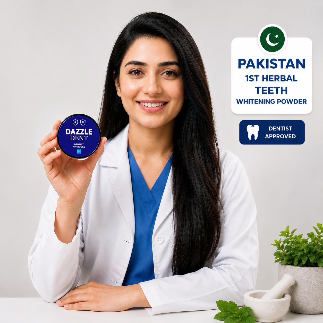 Dazzle Dent Teeth Whitening Powder-100% Herbal☑️